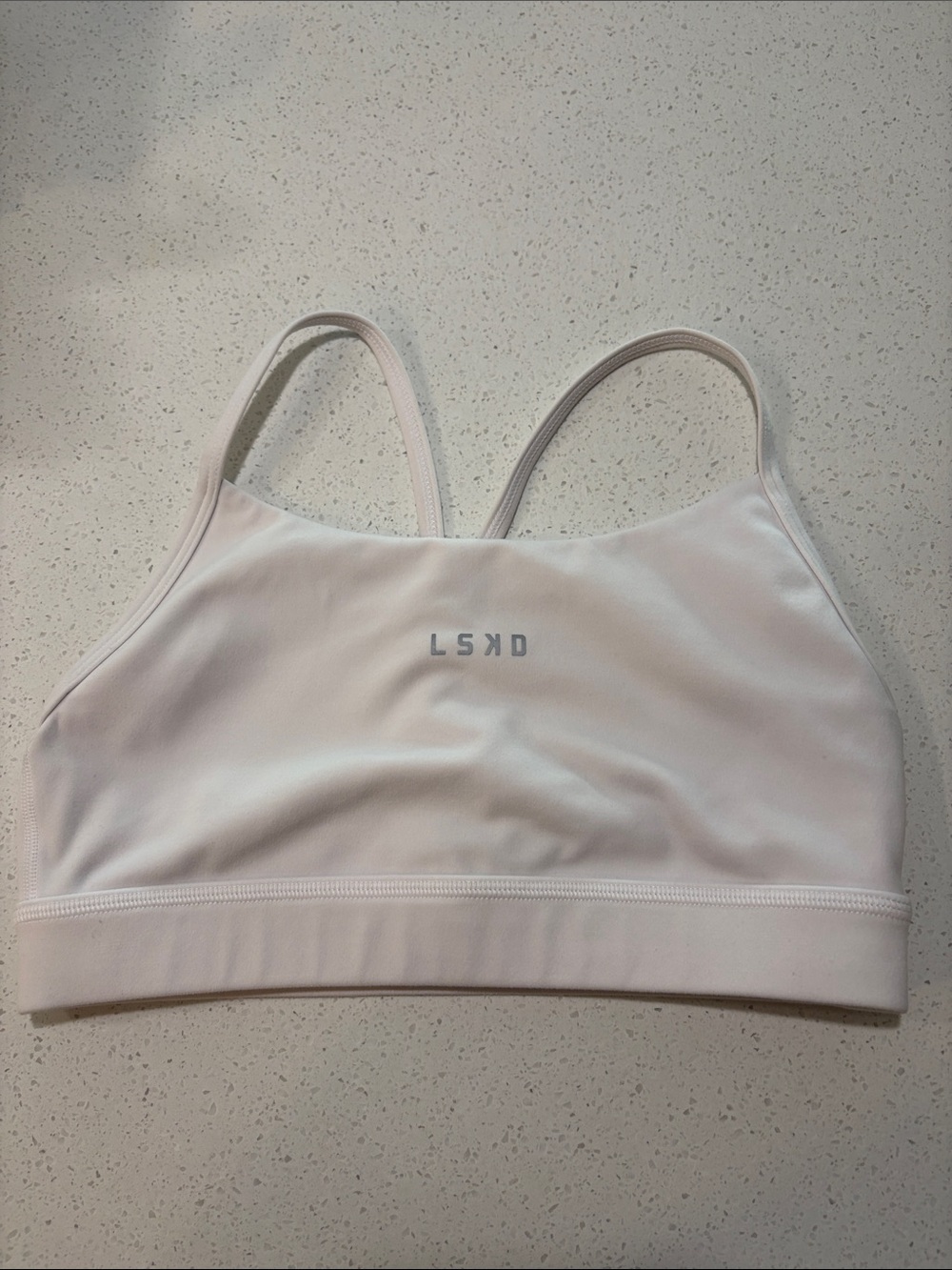 LSKD NWOT Light White Sports Bra